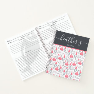 Cuaderno espiral de recetas personalizadas