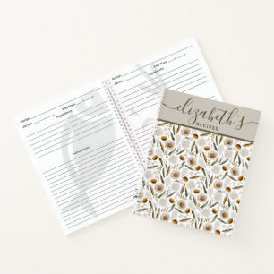 Cuaderno espiral de recetas personalizadas