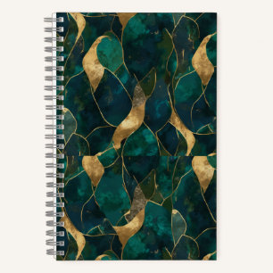 Cuaderno Espiral De Resumen Geométrico De Lujo