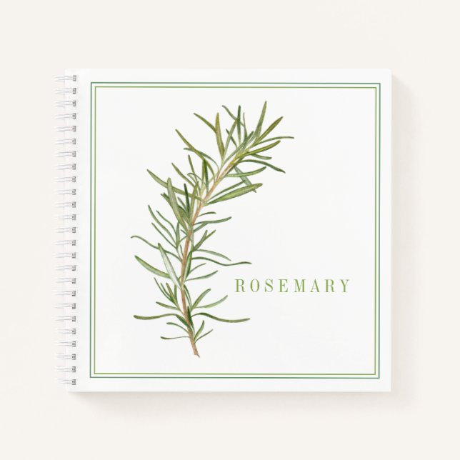 CUADERNO ESPIRAL DE ROMERO FRESCO 8.5x8.5 (Anverso)