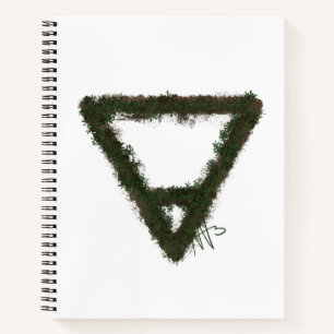 Cuaderno Espiral de símbolos de alquimia de elemento de la 