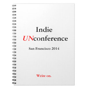 Cuaderno espiral de UnConference del indie -