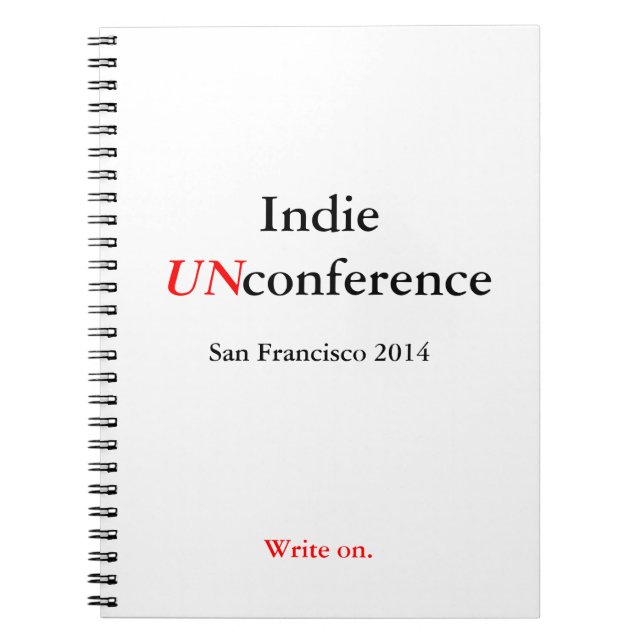Cuaderno espiral de UnConference del indie - (Frente)