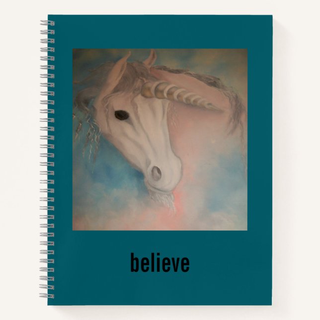 Cuaderno espiral de unicornio (Anverso)