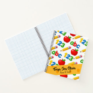 Cuaderno espiral de útiles escolares personalizado