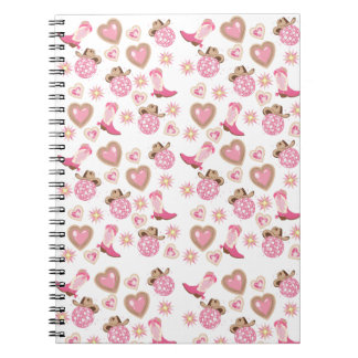 Cuaderno espiral de vaquera disco rosa