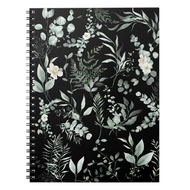 Cuaderno Espiral de vegetación elegante (Frente)