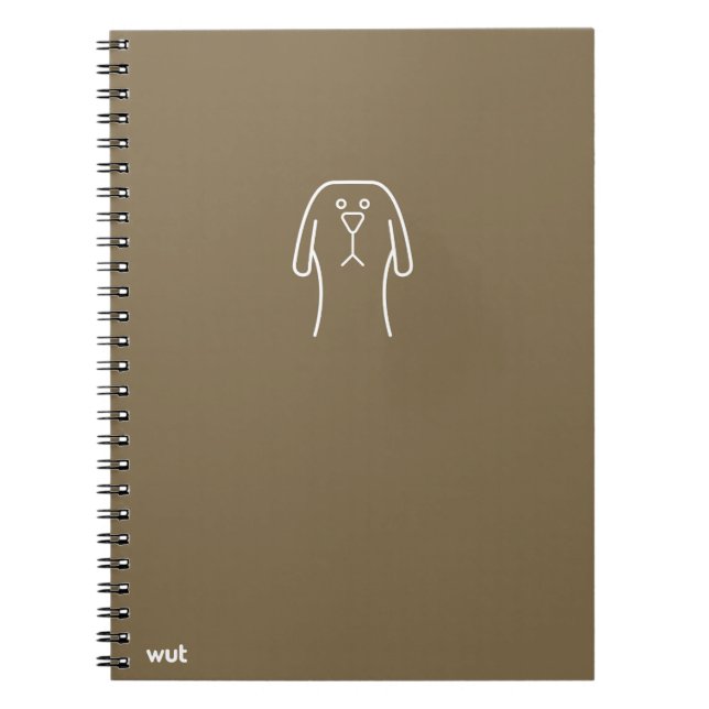 cuaderno espiral de wut.dog (Frente)