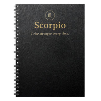 Cuaderno espiral de Zodíaco Escorpio - Aspecto de