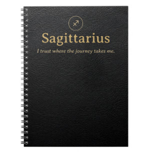 Cuaderno espiral de Zodíaco Sagitario - Cuero sint