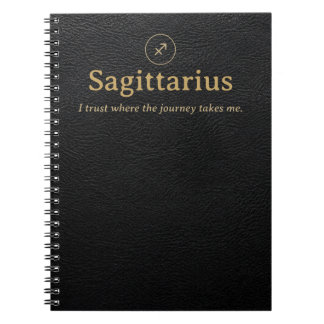 Cuaderno espiral de Zodíaco Sagitario - Cuero sint