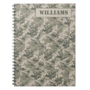 Cuaderno espiral del ACU Camoflauge Digital Camo