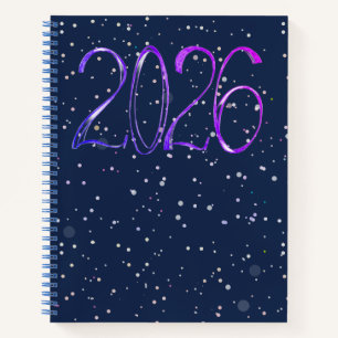 Cuaderno espiral del año 2026 número año artístico