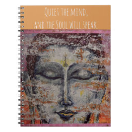 Cuaderno espiral del arte de Buda de la meditación