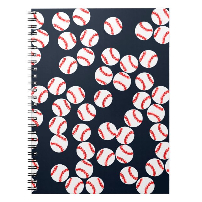 Cuaderno espiral del béisbol (Frente)