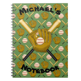 Cuaderno espiral del béisbol