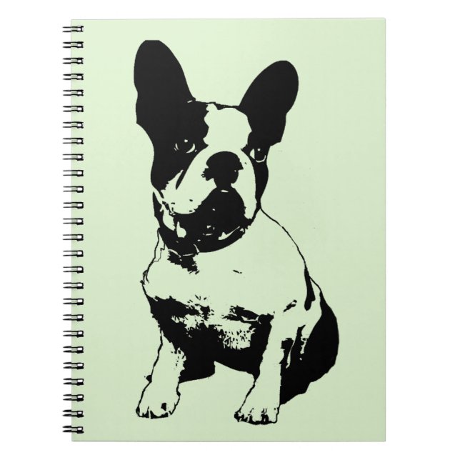 Cuaderno espiral del bulldog francés (Frente)