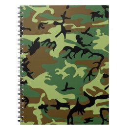 Cuaderno espiral del camuflaje