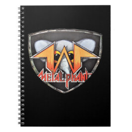 Cuaderno espiral del emblema de Metalphant -