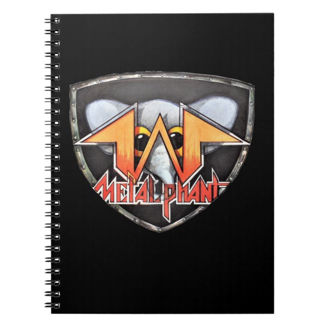 Cuaderno espiral del emblema de Metalphant - (Frente)