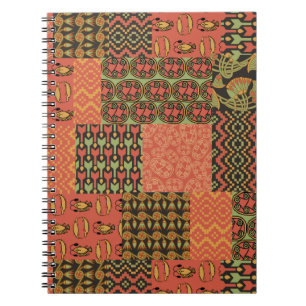Cuaderno espiral del falso remiendo tribal egipcio