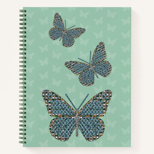 Cuaderno espiral del monarca marroquí (Anverso)