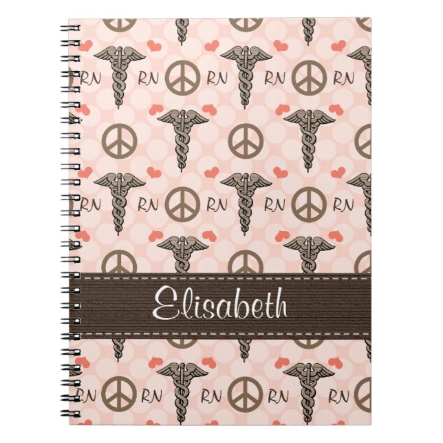 Cuaderno espiral del RN de la enfermera del (Frente)