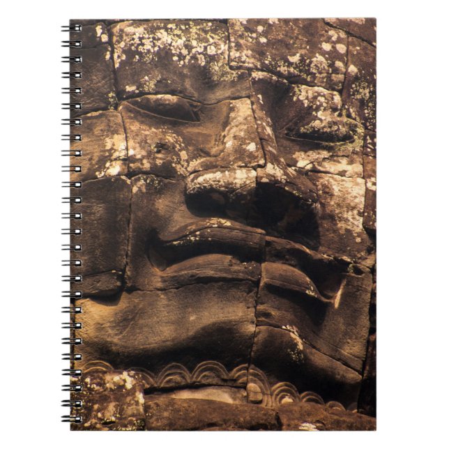 Cuaderno espiral del totem de Buda de Angkor Wat (Frente)