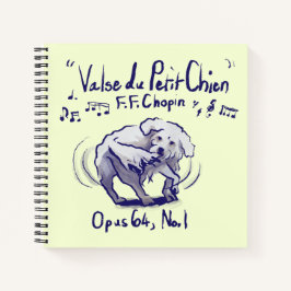 Cuaderno espiral del vals minuto de Chopin