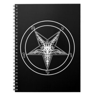 Cuaderno espiral del viejo estilo de Baphomet