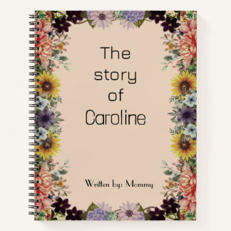 Cuaderno espiral Diario de bebé para nueva mamá