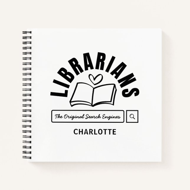 Cuaderno espiral divertido para bibliotecarios ama (Anverso)