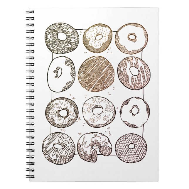 Cuaderno espiral DOCENA DE DONAS TEJIDAS  (Frente)