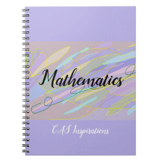 Cuaderno espiral Doddle morado de matemáticas pers