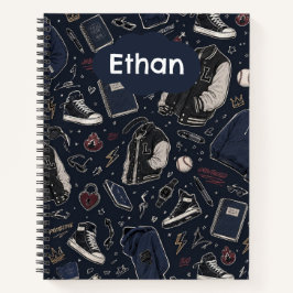 Cuaderno espiral Doodle deportivo
