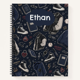 Cuaderno espiral Doodle deportivo