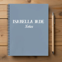 Espiral Dusty Blue Wide Rulance Personalizado