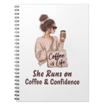 Cuaderno Espiral Ella Funciona con Confianza y Caf