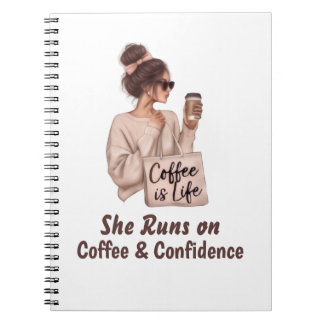 Cuaderno Espiral Ella Funciona con Confianza y Caf
