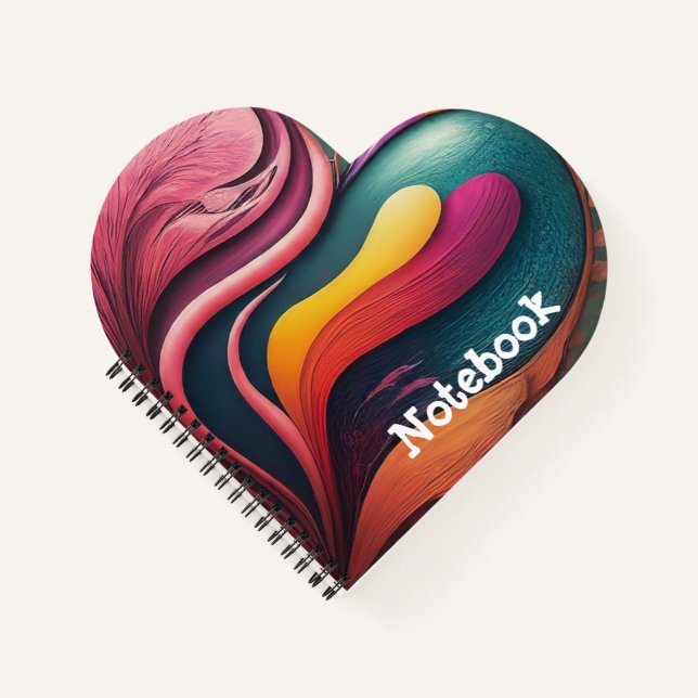 Cuaderno Espiral en forma de corazón (Anverso)