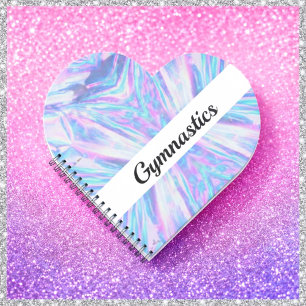 Cuaderno espiral en forma de corazón para gimnasia