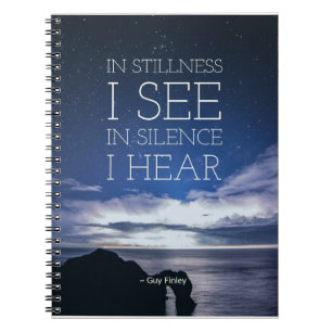 Cuaderno espiral "en la calma" 6,5" x8.75 "
