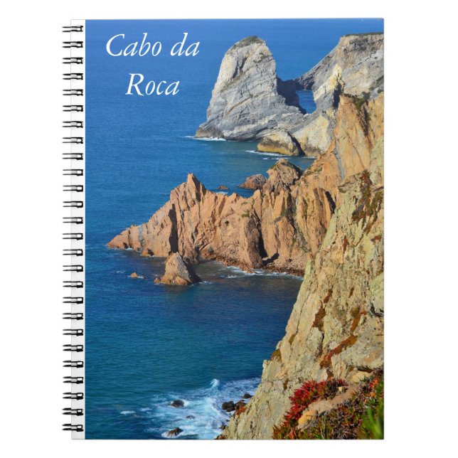 Cuaderno Espiral escénica de Cabo da Roca Portugal (Frente)