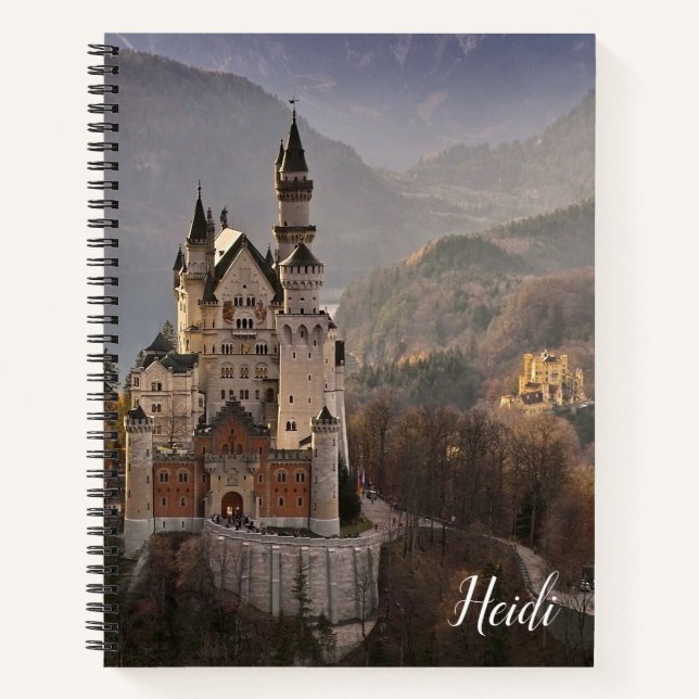 Cuaderno espiral escénico del castillo de Neuschwa (Anverso)