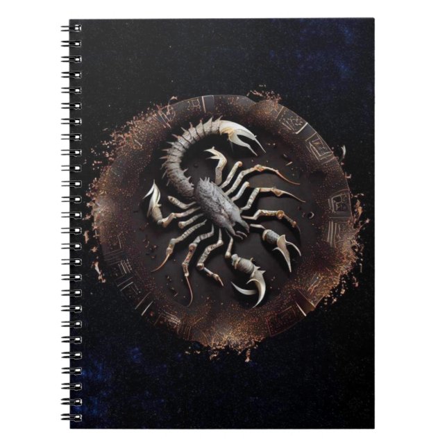 Cuaderno Espiral Espiral Escorpio Zodiaco (Frente)