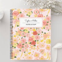 Espiral estética de coqueta floral Cottagecore