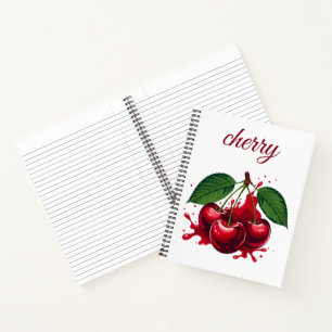 Cuaderno espiral estético de fruta dulce