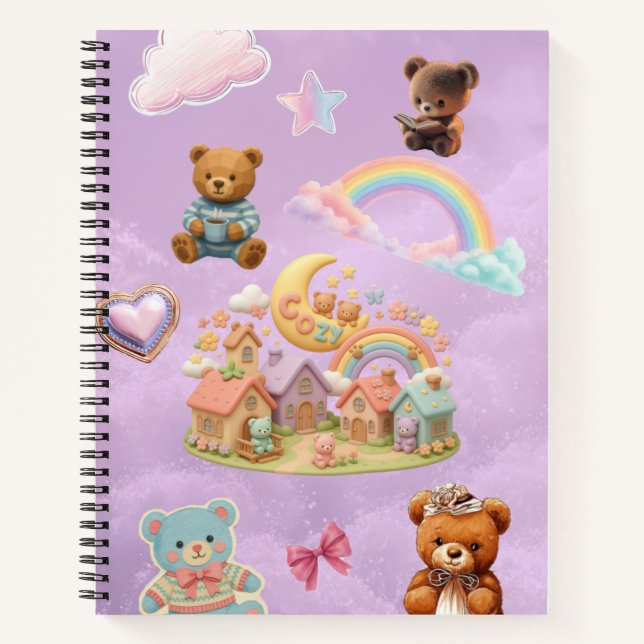 Cuaderno espiral estético Kawaii (Anverso)