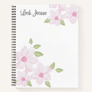 Cuaderno espiral floral de primavera 8,5" x 11"
