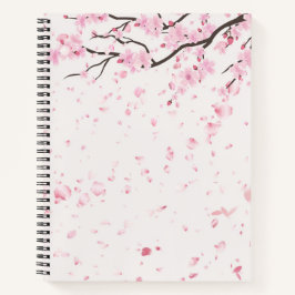 Cuaderno Espiral Floral de Primavera Elegante Flor